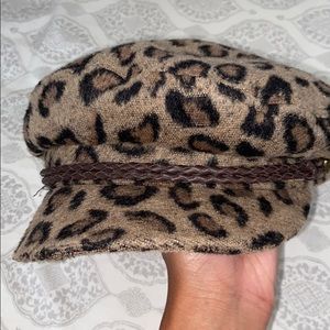 Leopard print hat